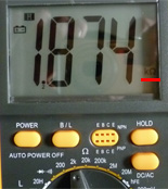 8 kΩ, which indicates that the primary winding is operational